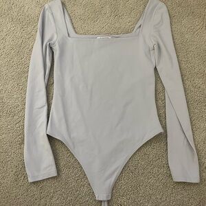 Aritzia Light Gray Bodysuit